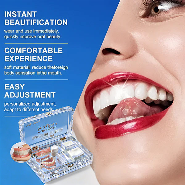 --Ends Today: 75% OFF! ⏰DarkFairy™ Medical Full Denture with Strong Suctiond Custom-Fit Full Functional Dentures🦷Obtain American Dental Association (ADA) Certification