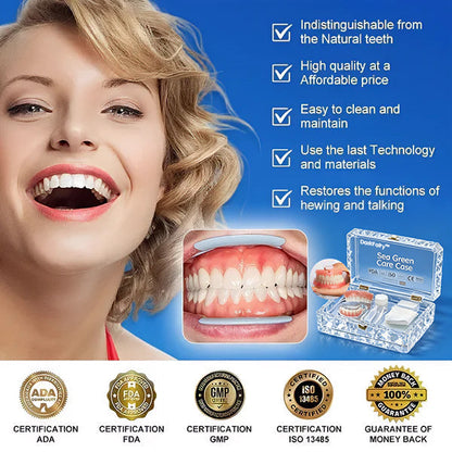 --Ends Today: 75% OFF! ⏰DarkFairy™ Medical Full Denture with Strong Suctiond Custom-Fit Full Functional Dentures🦷Obtain American Dental Association (ADA) Certification