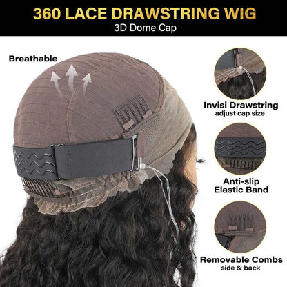 Sale Happening Now: 50% OFF – Pre-Cut Lace Wig · Seamless Natural Blend
