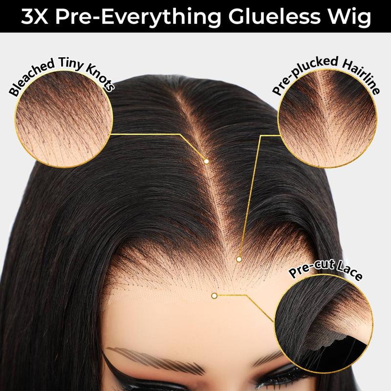 Sale Happening Now: 50% OFF – Pre-Cut Lace Wig · Seamless Natural Blend